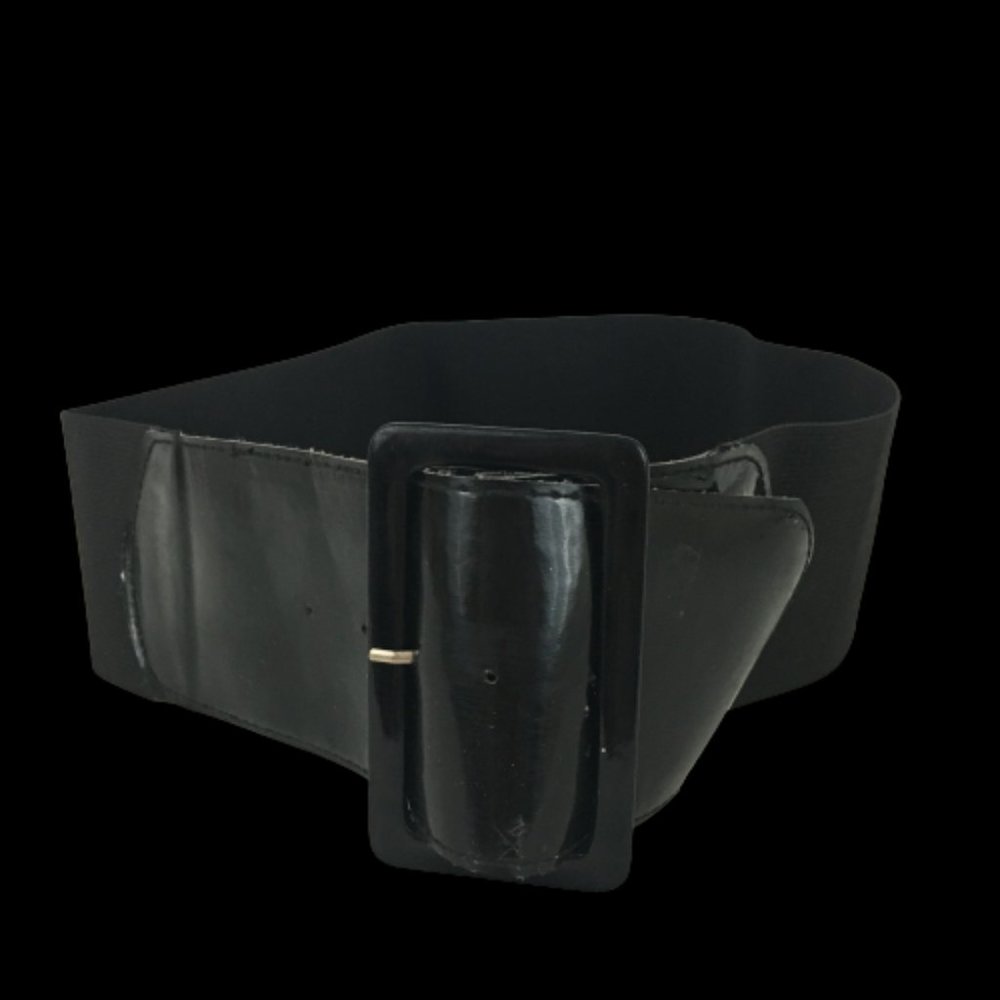 Belt Women's Stretchy Black Vintage SKU 000334-7 - Picture 1 of 1